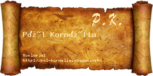 Pál Kornélia névjegykártya