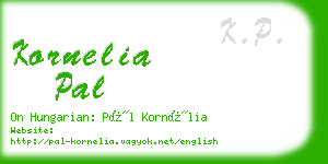 kornelia pal business card